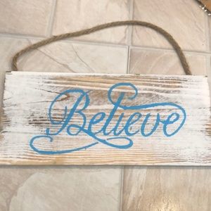Wooden sign
